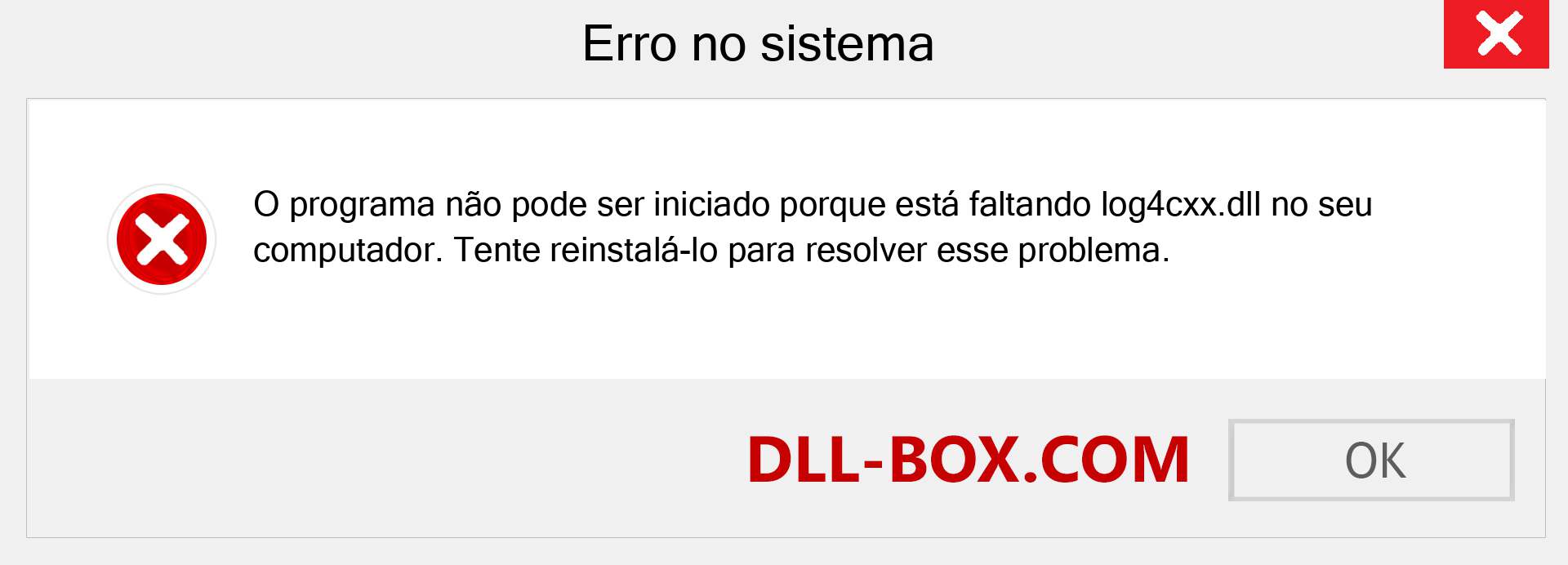 Arquivo log4cxx.dll ausente ?. Download para Windows 7, 8, 10 - Correção de erro ausente log4cxx dll no Windows, fotos, imagens